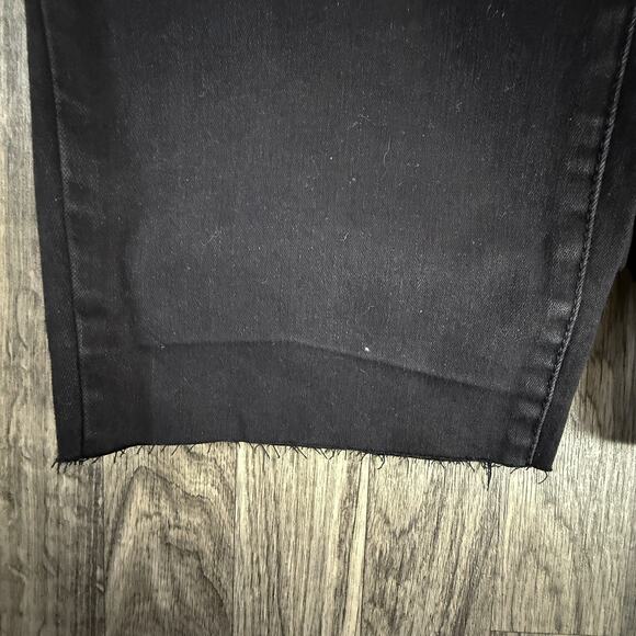 Lane Bryant NWT Raw Hem Black Skinny Jeans 20R Stretch Plus Size Curvy Fit - Picture 5 of 9